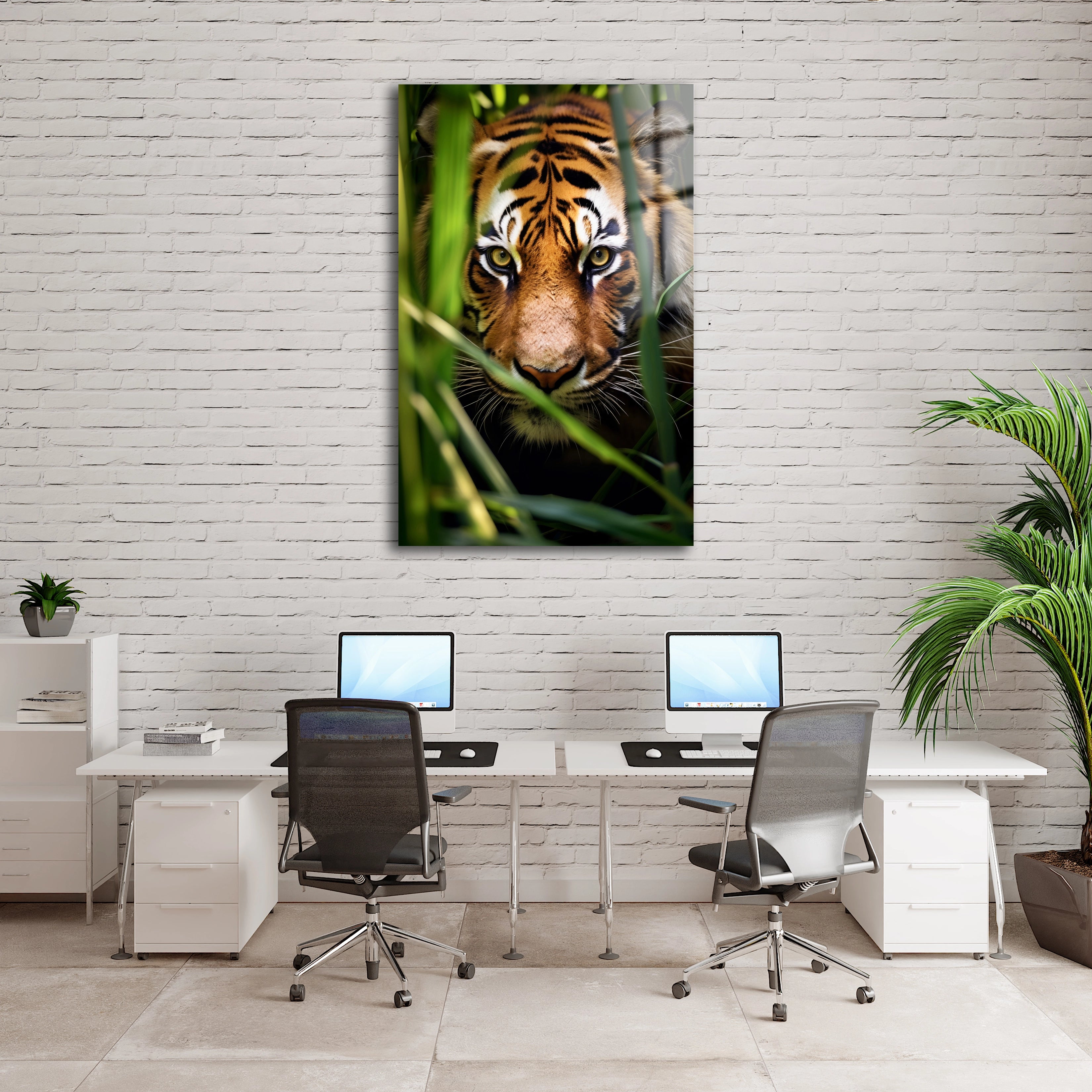 Front View Wild Tiger Nature