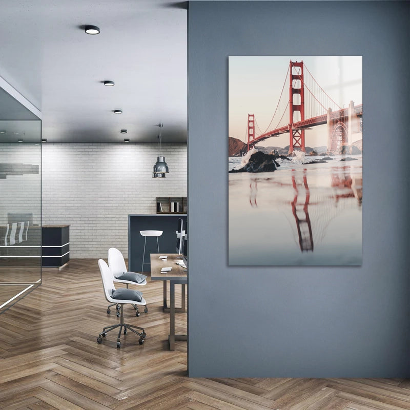 Golden Gate Bridge Cloudy Sky