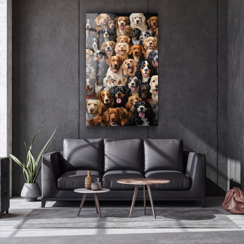 Portrait Different Dog Breeds