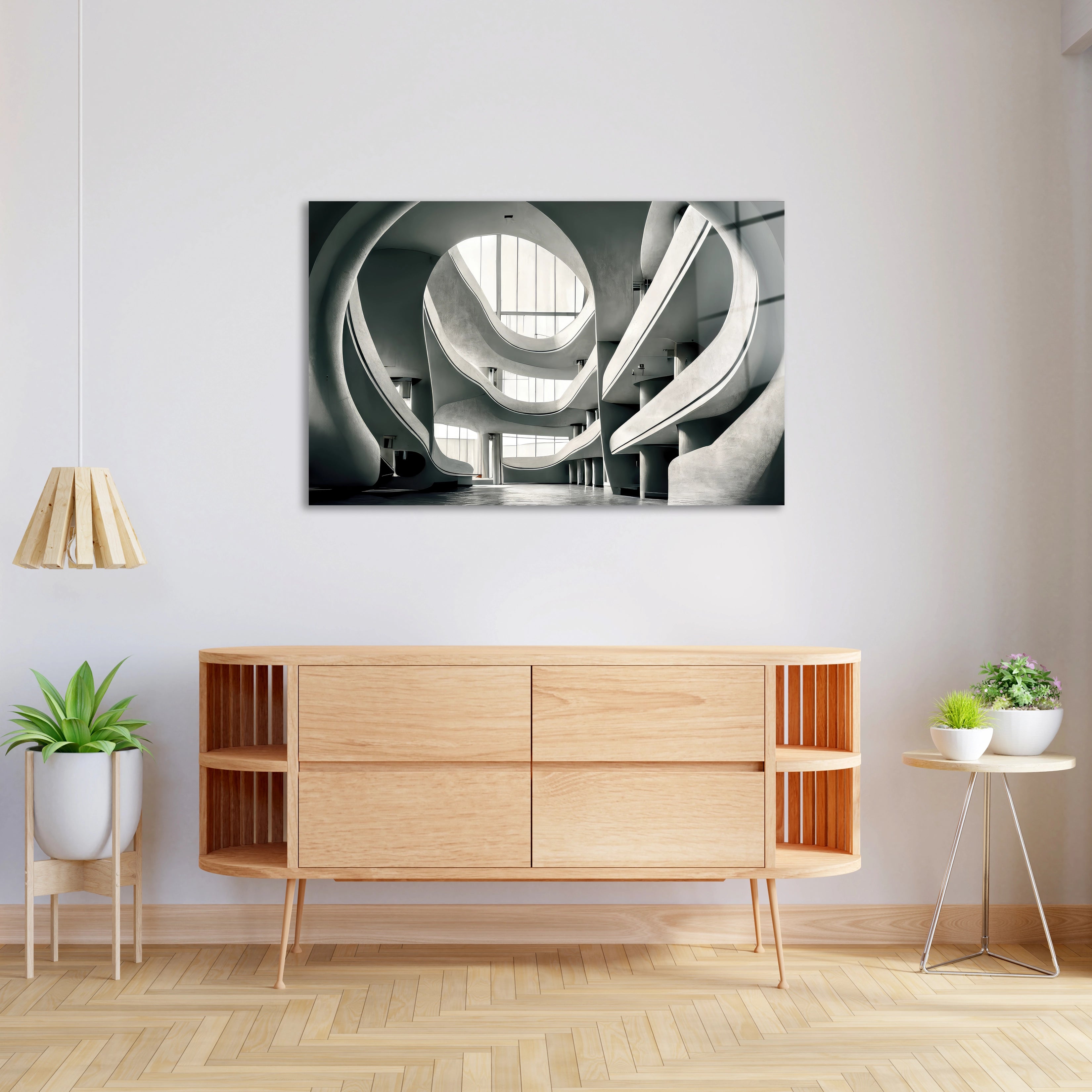 Futuristic Minimalistic Interior Concept Architecture