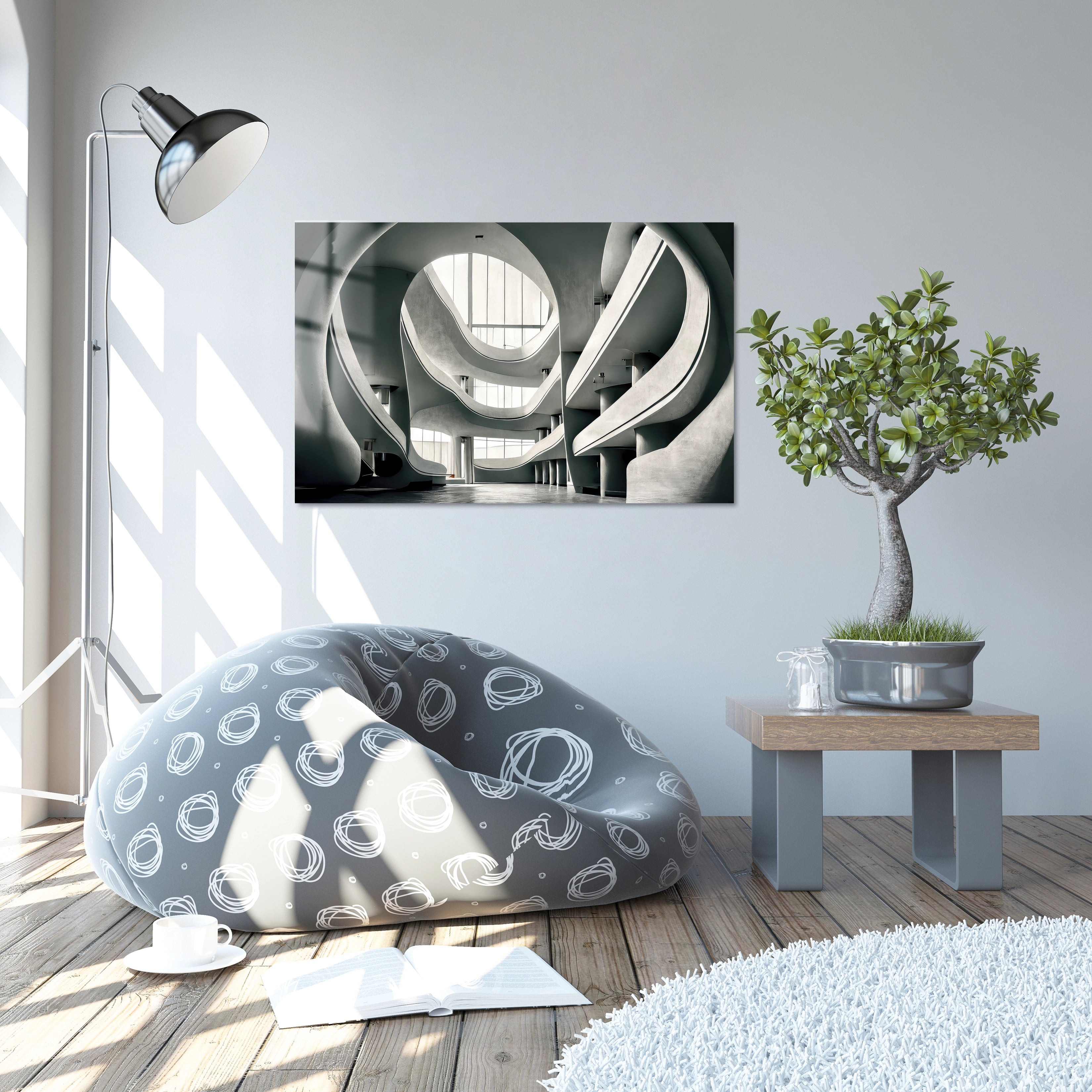 Futuristic Minimalistic Interior Concept Architecture